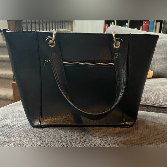 GUESS Black Kamryn Tote/Large Purse Preowned - Picture 3 of 7